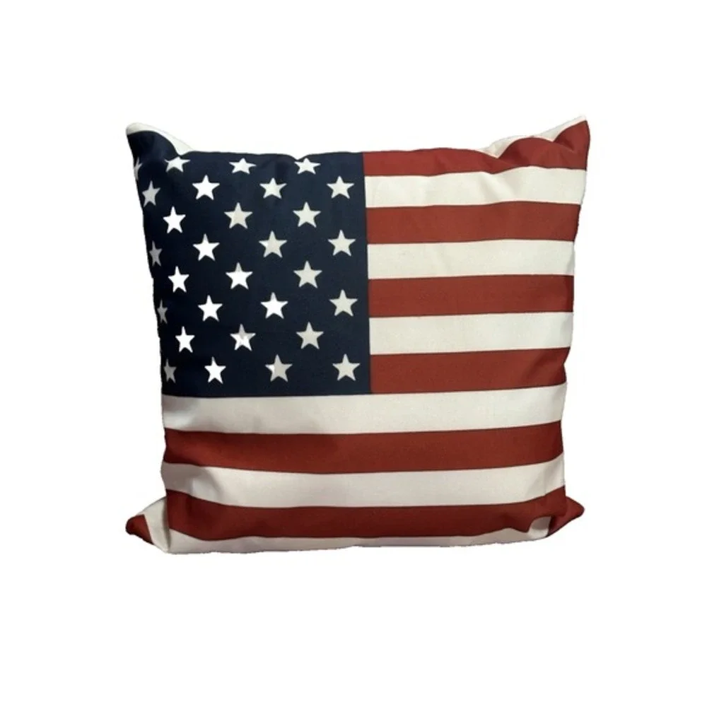 NEW novelty throw pillow 18x18 inches pillowcase & insert included usa flag